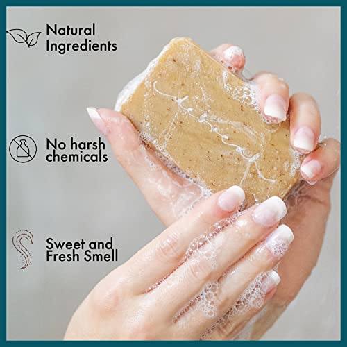 Debreah Lavender Pine Tar Bar Soap for Men and Women, Handmade, Vegan, Cold Process, Face And Body Soap, Lavender smell