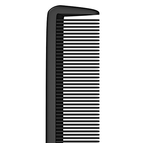 Hair Cutting Comb - Professional 8.75” Black Carbon Fiber Anti Static Chemical And Heat Resistant Hair Combs For All Hair Types For Men and Women - By Bardeau Essentials