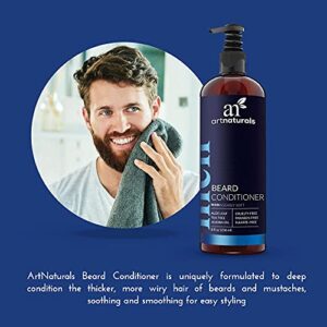 Artnaturals Natural Beard Deep Conditioner - (8 Fl Oz / 236ml) - Infused with Aloe Vera, Tea Tree and Jojoba Oil