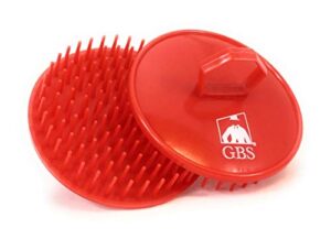 g.b.s shower shampoo massage hair brush no.100-2 pack brush – scalp massager, detangle & beard brush – head scrubber promotes hair growth for women men beard and pet