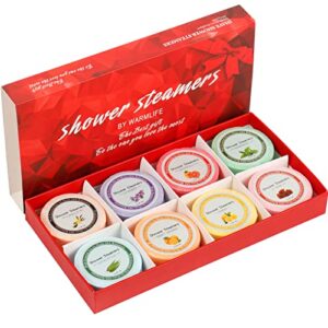 shower steamers aromatherapy, 8 pack shower bombs birthday gifts for women