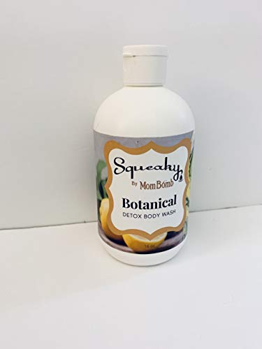 Squeaky by Mom Bomb Botanical Detox Body Wash- Therapeutic rosemary oil helps rids the body of fatigue and tension Body Wash provides you with the excellent moisture your body needs. (6005)