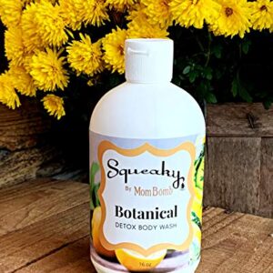 Squeaky by Mom Bomb Botanical Detox Body Wash- Therapeutic rosemary oil helps rids the body of fatigue and tension Body Wash provides you with the excellent moisture your body needs. (6005)