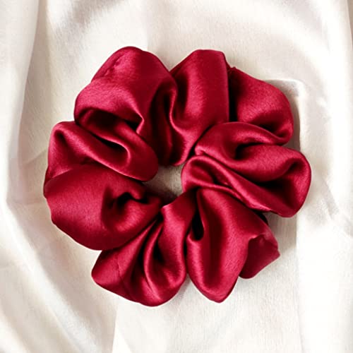 6 Pieces Satin Silk Scrunchies for hair, Big Hair Scrunchies Satin Hair Ties Ponytail Holder No Hurt Your Hair