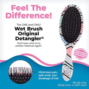 Wet Brush Original Detangler Brush - Throwback, Level Up - All Hair Types - Ultra-Soft IntelliFlex Bristles Glide Through Tangles with Ease - Pain-Free Comb for Men, Women, Boys and Girls