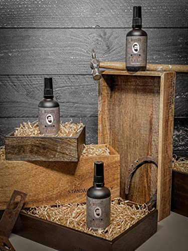 Premium Beard Oil by Benjamin Bernard - Male Grooming Blend with Essential Oils, Vitamin E - Natural Hydrating Treatment - Facial Hair Shaping Serum Softener for Men - Tobacco Vanille - 3.38 fl.oz