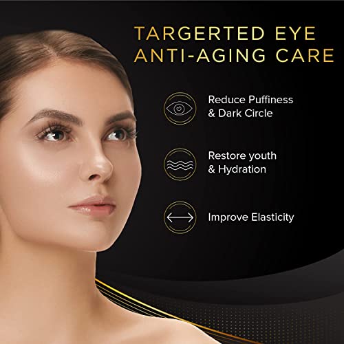 Eye Patches for Puffy Eyes - Under Eye Mask Dark Circles and Puffiness- Gold under Eye Patches, Collagen Eye Pads, Eye Bags Treatment for women or men