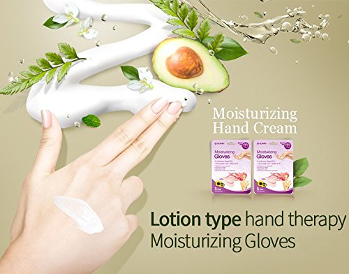 Epielle Moisturizing Hand Masks (Gloves 6pk) for Dry Hands Spa Masks | Sunflower Seed Oil + Avocado Oil + Vitamin E, Beauty Gifts, Skincare Gifts.. STOCKING STUFFERS!!