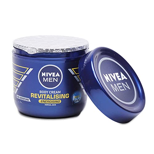 Nivea Men Body Cream Revitalising Body Cream, 13.5oz, with caring Vitamin E- for a revitalised skin feeling