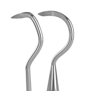 Dental Plaque Remover Tool for Teeth Cleaning - Tooth Scraper for Plaque and Tartar Remover Tool - Dentist's Stainless Steel Dental Scaler Scraper Pick