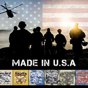 NATURAL AMERICAN SOLDIER Men’s Bar Soap – 100% All Natural, Masculine Scents, Essential Oils, Organic Shea Butter, No Harmful Chemicals – (6pk) Natural Soap Bars for Men - Made in USA - Man Soap, 5 oz