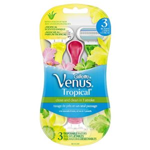 gillette venus tropical disposable women’s razors – 3 pack