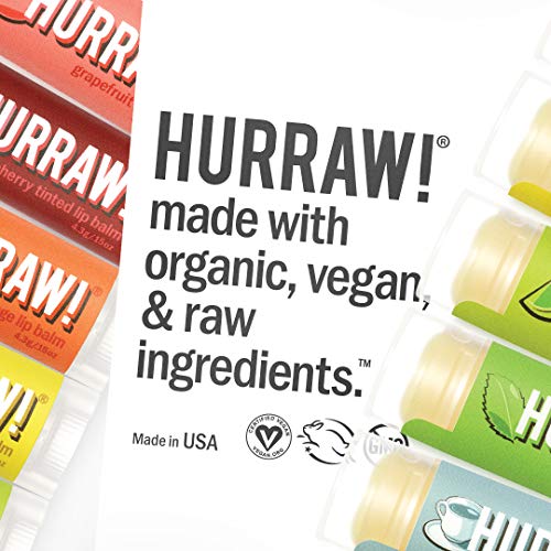 Hurraw! Vanilla Bean, Root Beer, Chocolate Lip Balms, 3 Pack Bundle: Organic, Certified Vegan, Cruelty and Gluten Free. Non-GMO, 100% Natural Ingredients. Bee, Shea, Soy and Palm Free. Made in USA