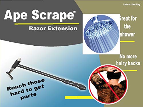 Razor Extender/Extension handle patented to hold multiple size or style razor. Made in USA. Good for limited mobility or during pregnancy.