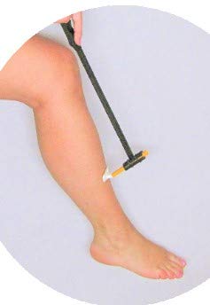 Razor Extender/Extension handle patented to hold multiple size or style razor. Made in USA. Good for limited mobility or during pregnancy.