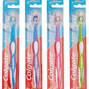 Colgate Extra Clean Full Head Toothbrush, Soft, Assorted Colors (Pack of 12)