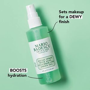 Mario Badescu Facial Spray with Aloe, Cucumber and Green Tea for All Skin Types | Face Mist that Hydrates & Invigorates | 8 FL OZ