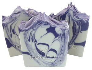 ansley bridge bar soap 3pck 5oz | handmade lavender soap | moisturizing | palm oil free | for all skin types | gift set for men & women