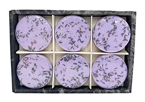 DreamyVibes Aromatherapy Shower Steamers - Pack of 6 Bath Bombs for Women - Lavender Essential Oils Scented Relaxing Shower Tablets Gift for Women and Men