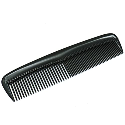 Pocket Combs Hair Care Pack of 15 Combs - unbreakable, Black, One Size