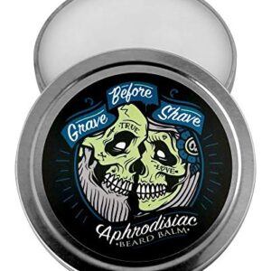 GRAVE BEFORE SHAVE Leather/Cedar wood scent Beard Balm (2 oz. Tin)