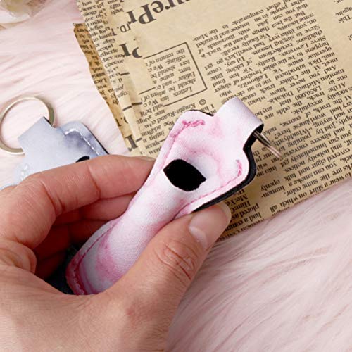 Pengxiaomei 5 Pcs Marble Chapsticks Holder Lip Balm Holder for Lipstick, Valentine's Day Small Gift for Women