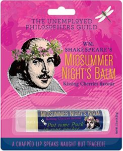 shakespeare’s midsummer night’s lip balm tube – made in the usa