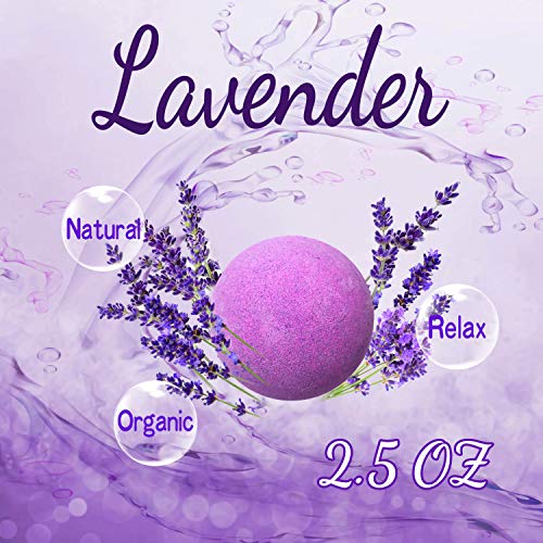 Lavender Bath Bombs Gift Set for Men and Women. 18 Lavender Bath Bombs Bulk with Essential Oils. Relaxing Bath Bombs Individually Wrapped with Organic Ingredients. Natural Bath Balls for Women & Men!