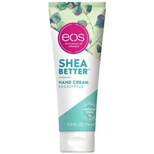 eos shea better hand cream – eucalyptus natural shea butter hand lotion and skin care 24 hour hydration with shea butter & oil 2.5 oz