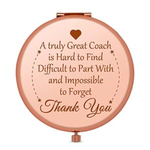 coach appreciation gifts cheer coach gift rose gold compact mirror football basketball swimming volleyball coach retirement gifts for coach thank you gifts for coach birthday