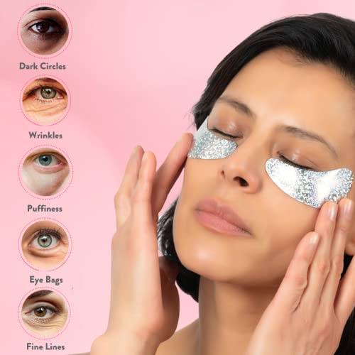 Miss Spa - Under Eye Patches, Hydrating Revitalizing Eye Masks, Reduce Fine Lines and Wrinkles, Eye Masks for Dark Circles and Puffiness, Anti-Aging Under Eye Masks for Beauty & Personal Care (4 Pack)