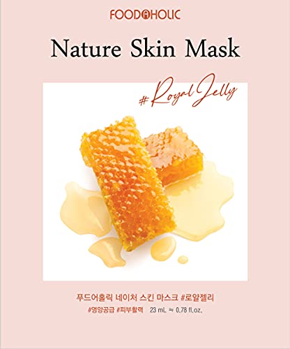 [ Nature Skin ] 100 Combo Pack Face Sheet Mask, Nude Sheet with Release Paper, Premium Quality Korean Facial Sheet Mask (10 x 10 Types : Aloe, Blueberry, Collagen, Cucumber, Green-Tea, Pearl, Rose, Royal-Jelly, Tea-Tree, Vitamin) FOODAHOLIC