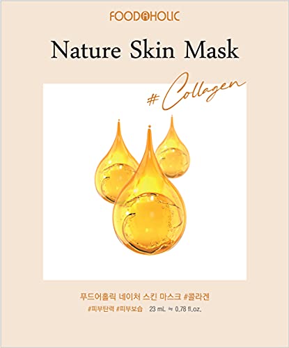 [ Nature Skin ] 100 Combo Pack Face Sheet Mask, Nude Sheet with Release Paper, Premium Quality Korean Facial Sheet Mask (10 x 10 Types : Aloe, Blueberry, Collagen, Cucumber, Green-Tea, Pearl, Rose, Royal-Jelly, Tea-Tree, Vitamin) FOODAHOLIC