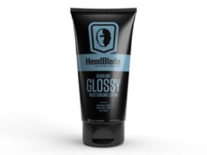 headblade headlube glossy aftershave moisturizer lotion for men (5 oz) – leaves head shiny and grease-free