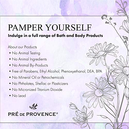 Pre de Provence Artisanal Soap Bar, Natural French Skincare, Enriched with Organic Shea Butter, Quad Milled for Rich, Smooth & Moisturizing Lather, Cashmere Woods, 5.3 Ounce