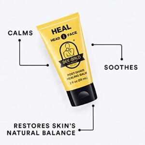 Bee Bald HEAL Post Shave Healing Balm & Bee Bald SHAVE Premium Shave Cream Bundled Together For Less!