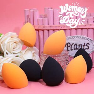 BEAKEY Makeup Sponge, 10 Pcs Latex-free and Vegan Beauty Sponge, Make up Sponge for Face Cream, Liquid Foundation & Powder Application