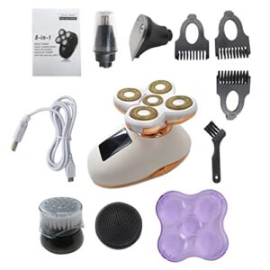 painless electric razor for women, rechargeable waterproof electric shaver, cordless hair remover for legs face lips bikini body trimmer
