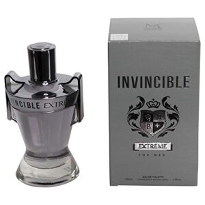 invincible extreme by mirage brands – eau de toilette – men’s cologne – 3.4 fl.oz
