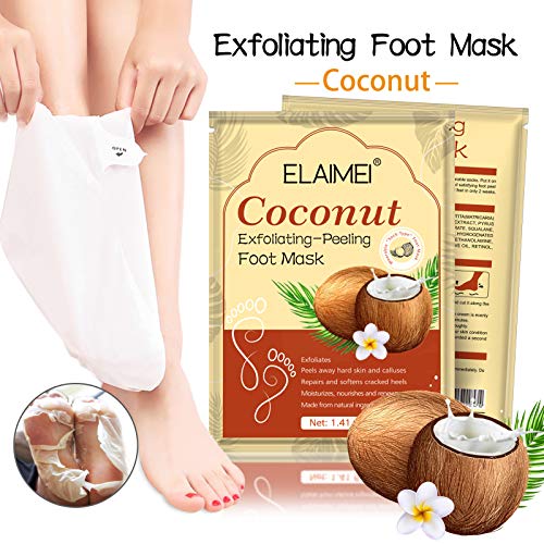 Foot Peel Mask 3 Pack-Feet Peeling Mask,Exfoliating Peeling Foot Mask,Foot Peel Exfoliator Remove,Peel Off Calluses & Dead Skin,Make Your Feet Baby Soft,Exfoliating Peeling Natural Treatment