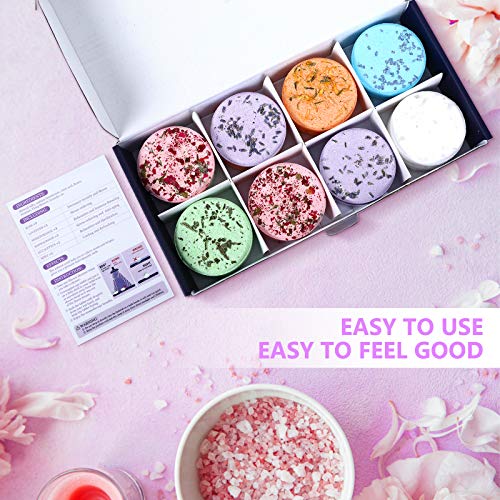 MAQUITA 16Pcs Shower Steamers and Shower Bath Bombs Tables with SPA Aromatherapy Stress Relif Relaxing Gift for Women Girls Great Mothers Day Birthday Christmas Gifts