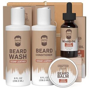 beard kit – cedar leather – 4 items set (cl)