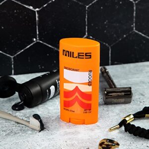 Miles - Deodorant for Teens, Tweens, & Kids - No Aluminum, Odor-Neutralizing Technology, Kid Friendly - Rugged Scent - 2-Pack