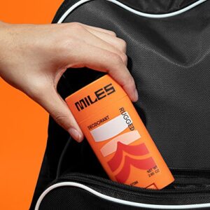 Miles - Deodorant for Teens, Tweens, & Kids - No Aluminum, Odor-Neutralizing Technology, Kid Friendly - Rugged Scent - 2-Pack