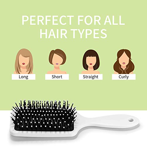 I Love Soccer Hair Brush For Wet & Dry Hair Air Cushion Comb Detangling Brush Massage Scalp Hairbrush For All Hair Types - For Women, Girls, Men