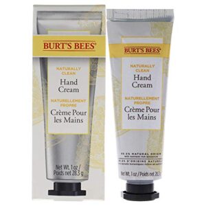 burts bees naturally clean hand cream unisex 1 oz