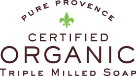 Pure Provence Certified Organic Triple Milled Unscented Soap | Shea Butter | Sensitive Skin | Extra-Gentle Luxury Full Size Bar | Made in France | 5.3oz (150g) Soaps (3 Bars)