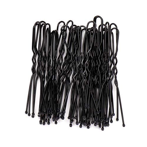 320 Pcs Bobby Pins U Hair Pins Set for Women Girls, Includes 200 Gold Black Different Shapes Hair Pins and 120 Rubber Hair Bands Stocking Stuffers for Women Kids