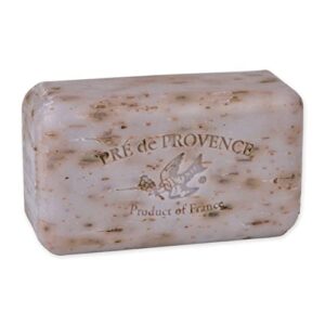 pre de provence artisanal french moisturizing soap bar, shea butter enriched, quad milled for long lasting rich smooth lather, 5.3 ounce, lavender