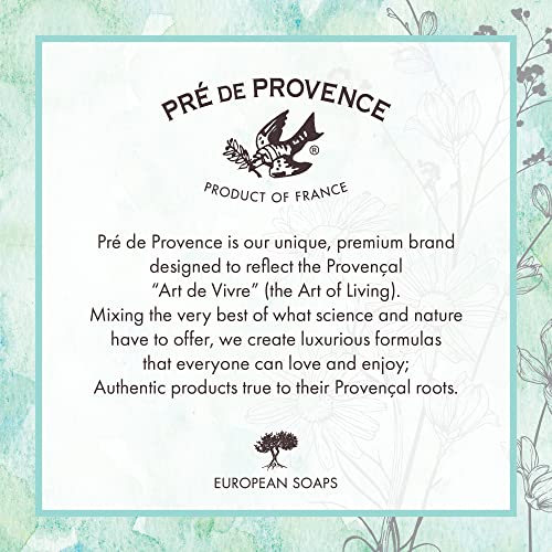 Pre de Provence Artisanal French Moisturizing Soap Bar, Shea Butter Enriched, Quad Milled for Long Lasting Rich Smooth Lather, 5.3 Ounce, Lavender